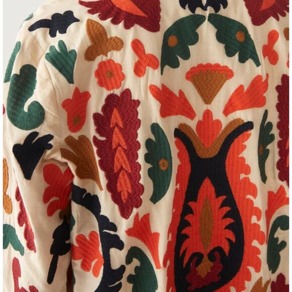 Maison Hotel Jacket Womens XS Kalpana Tutti Frutti Embroidered Boho Chic Paisley - Picture 3 of 14